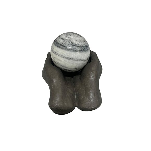 Kheops Ceramic Hands Holding Figurine Stone Marble - Picture 4 of 6